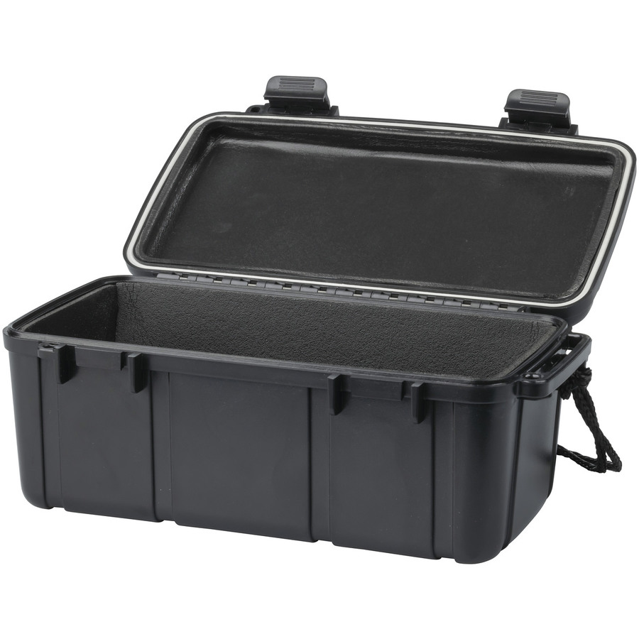 Black Waterproof ABS Plastic Case - 210 x 120 x 90mm
