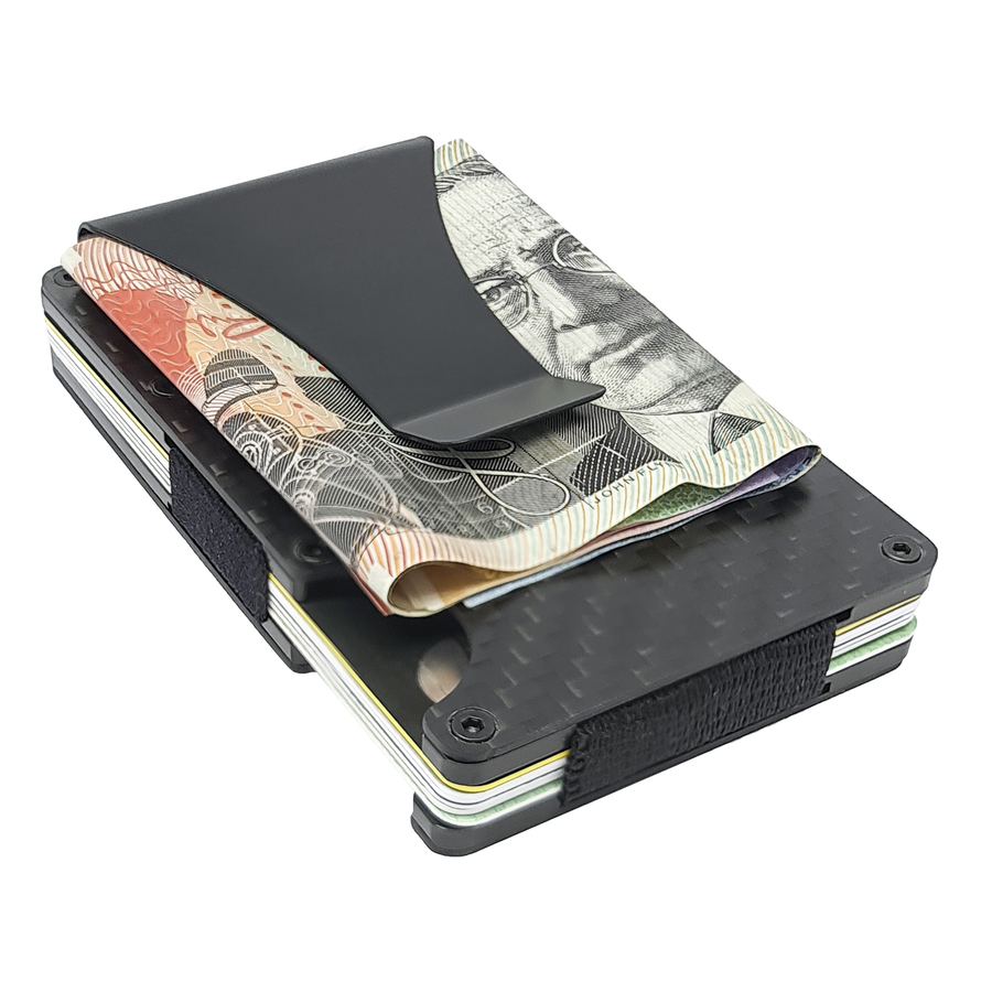 RFID Blocker Carbon Fibre and Aluminium Card Holder