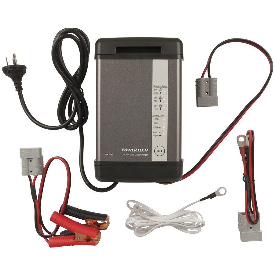  Multi-Stage Charger for Lithium and Lead Acid Batteries 12V 30A 