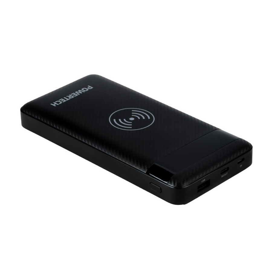 20,000mAh Power Bank with USB C 45W and Wireless Charger - Black