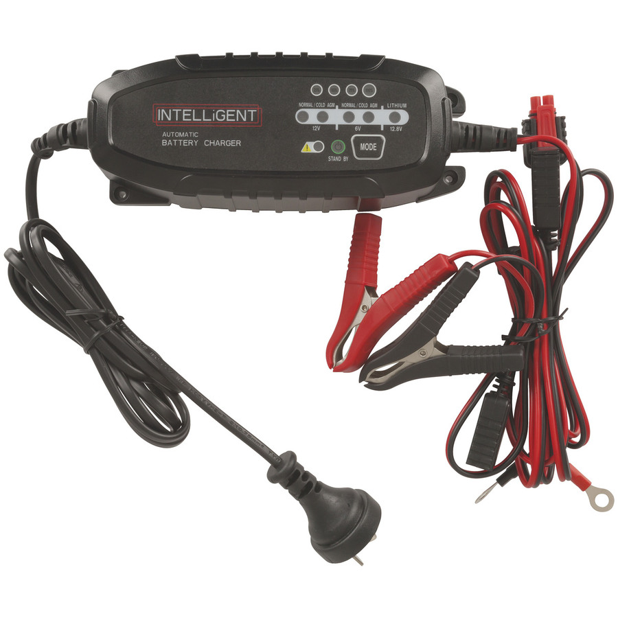 612VDC 1.5A 8-Step Intelligent Lead Acid and Lithium Battery Charger