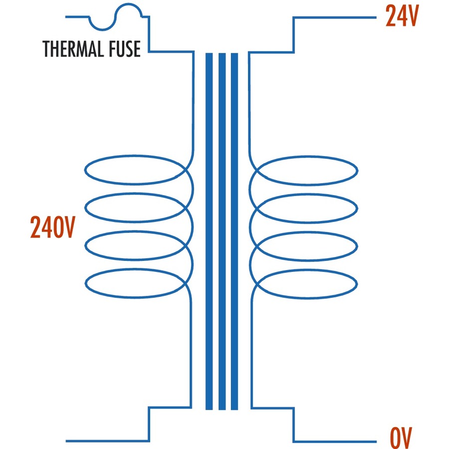 24V, 72VA, 3A - Single Winding - Type 2158 Transformer 