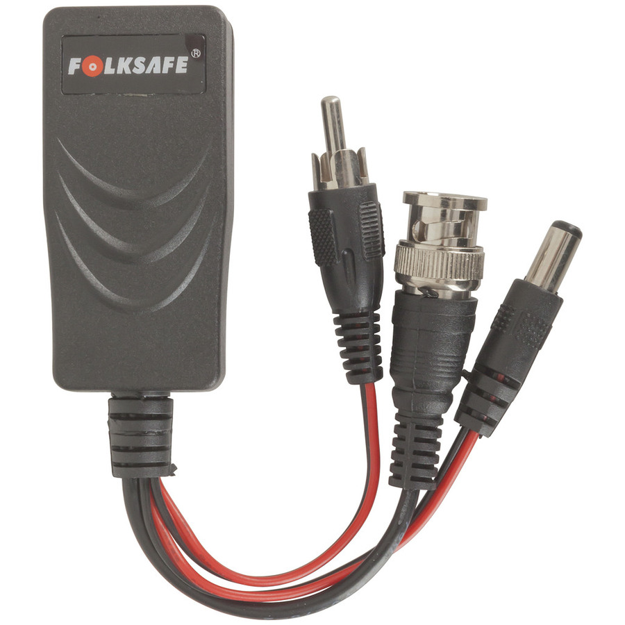 BNCRCAPower to Cat5e6 AHD Video Balun Kit