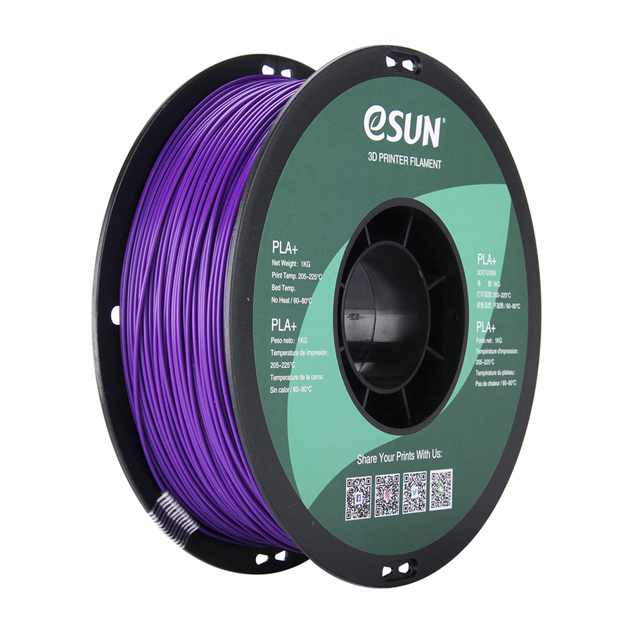 1.75mm Purple eSUN Pla+ Filament 1kg Roll