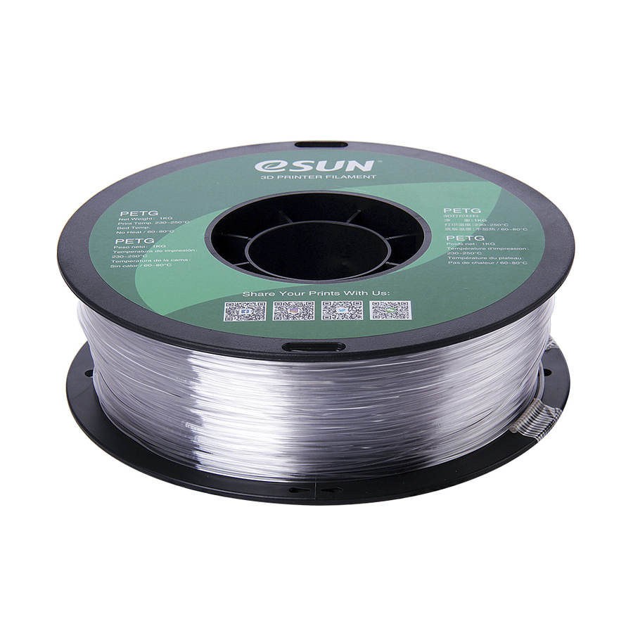 1.75mm Natural eSUN PETG Filament 1kg Roll