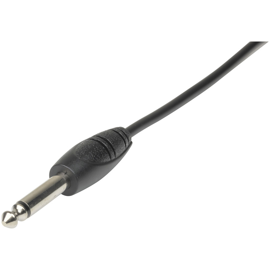 6.5mm Mono Plug to 6.5mm Mono RA Plug Audio Cable - 3m