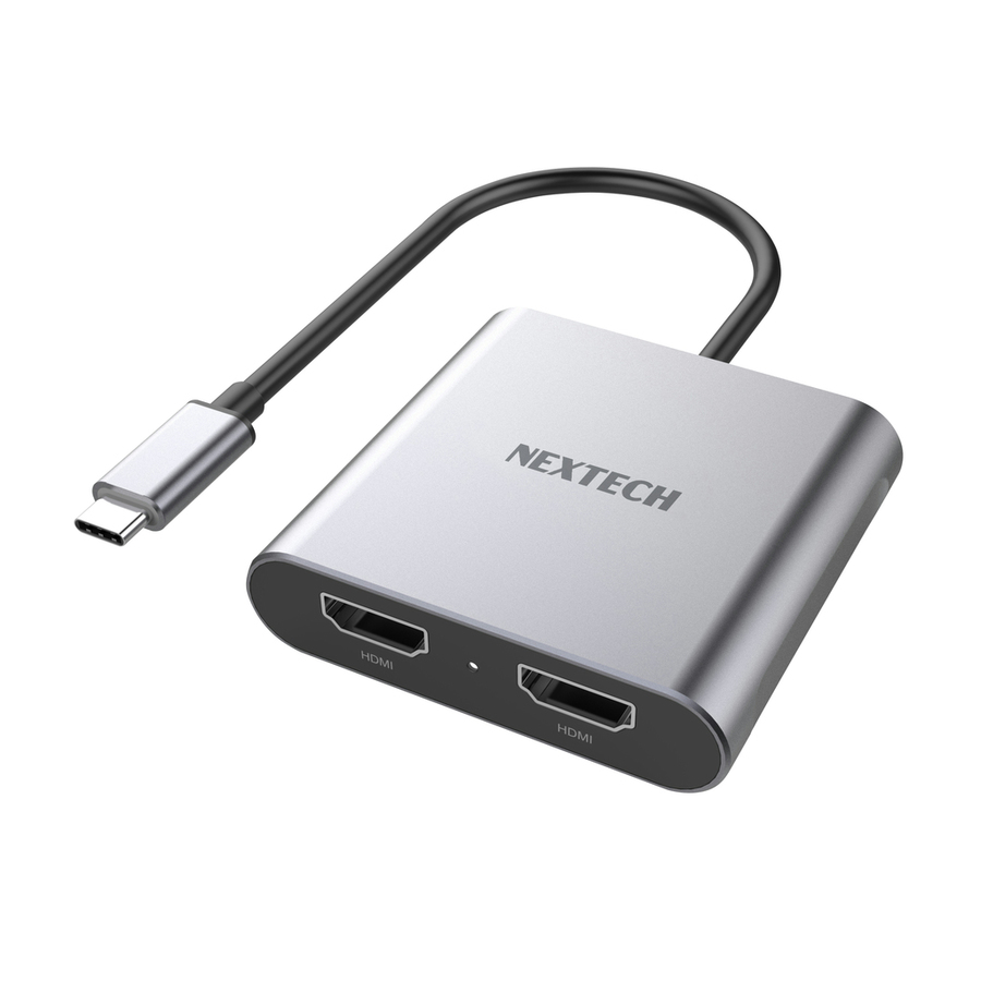 Type C to Dual HDMI 2.0 Adaptor 