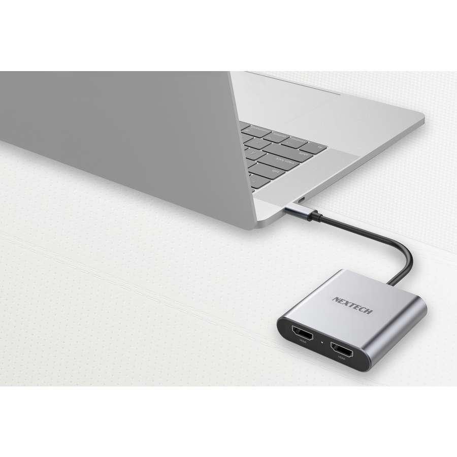 Type C to Dual HDMI 2.0 Adaptor 