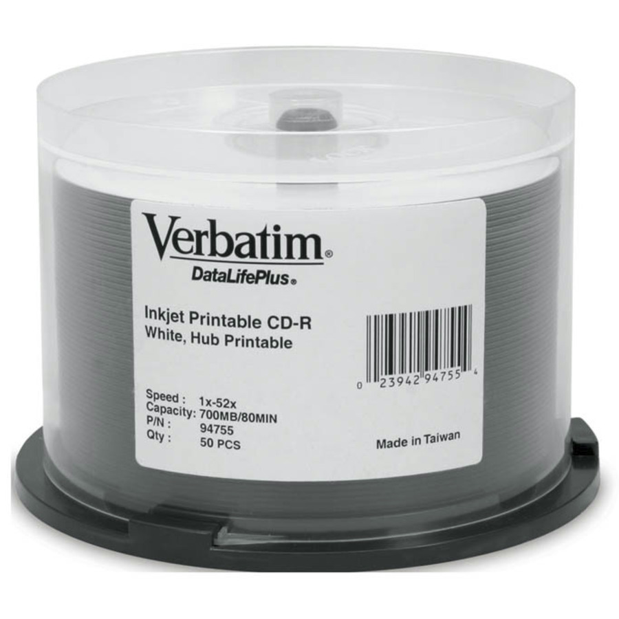Verbatim (P-Cyanine) CD-R 80min700MB 50 Pack Spindle 52x
