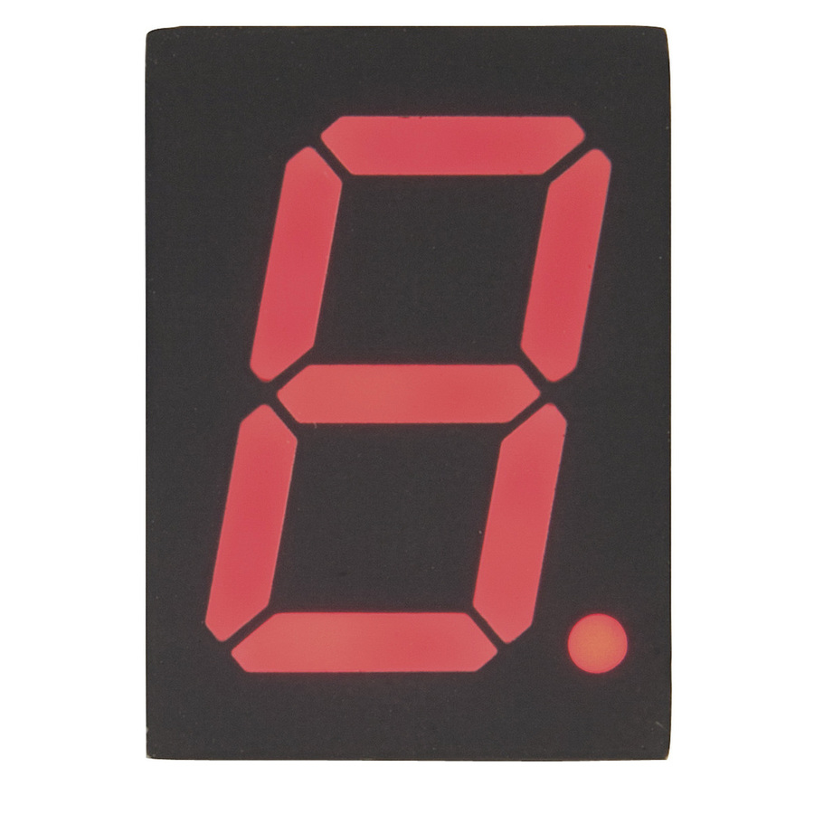 FND507LTS542RS50 RWB Common Anode 7 Segment Display