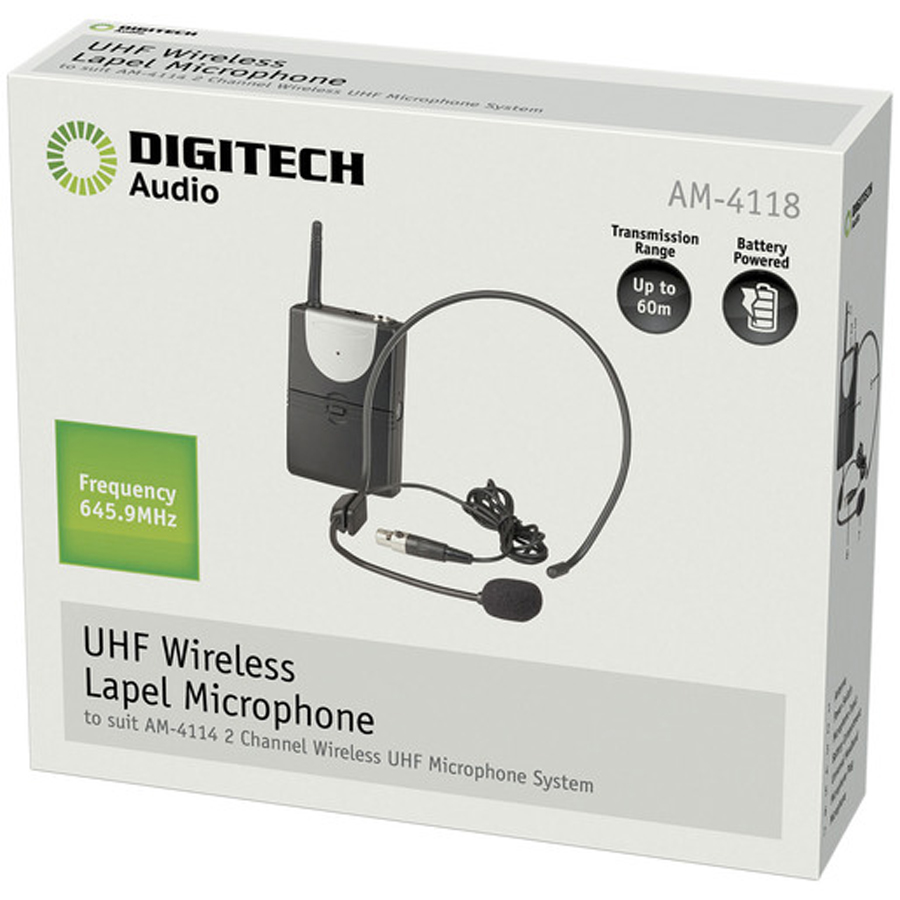 Channel B UHF Headband Microphone for AM4132 