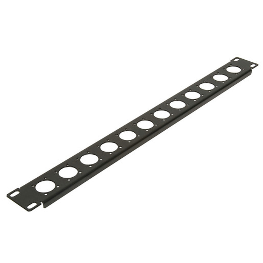 1U 12 x XLR Socket Rack Panel 