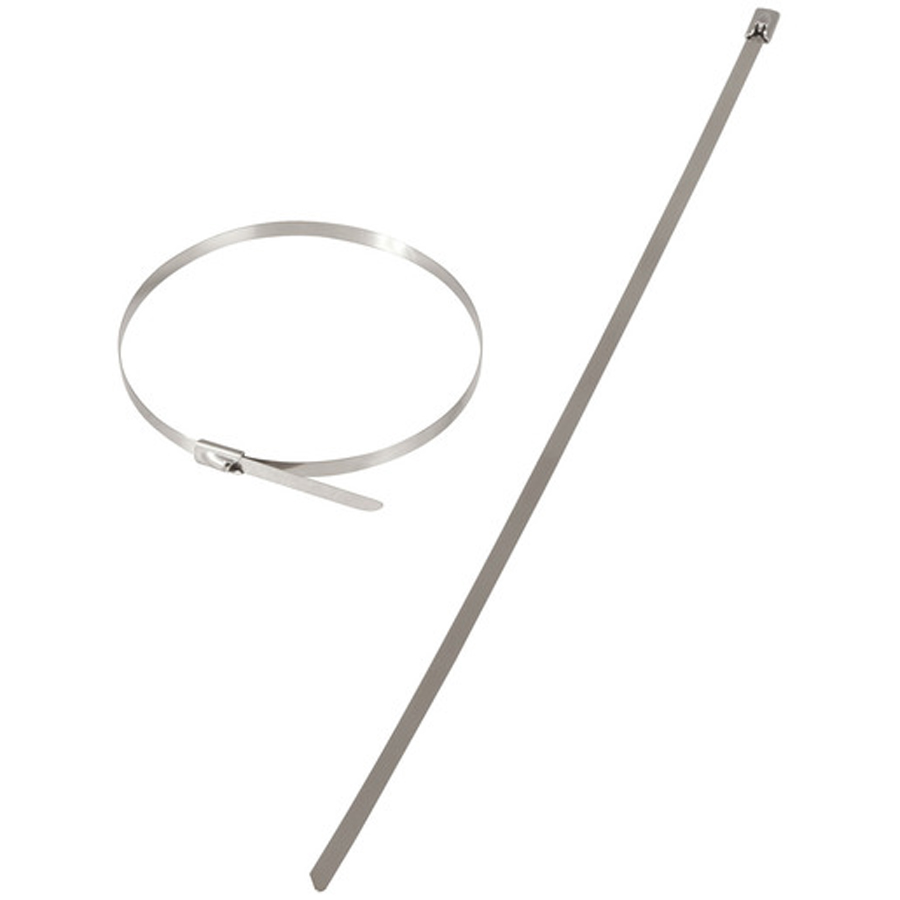 290 x 4.6mm Stainless Steel Cable Ties - 10pk 