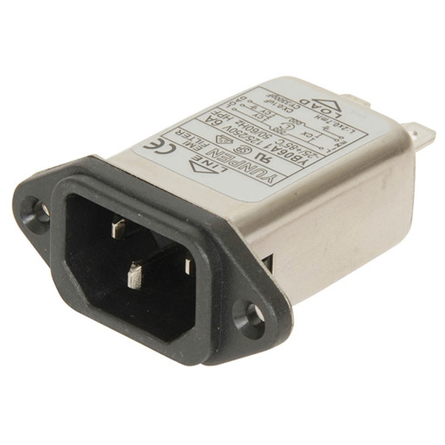 IEC EMI Power Line Filter - 6 Amp 