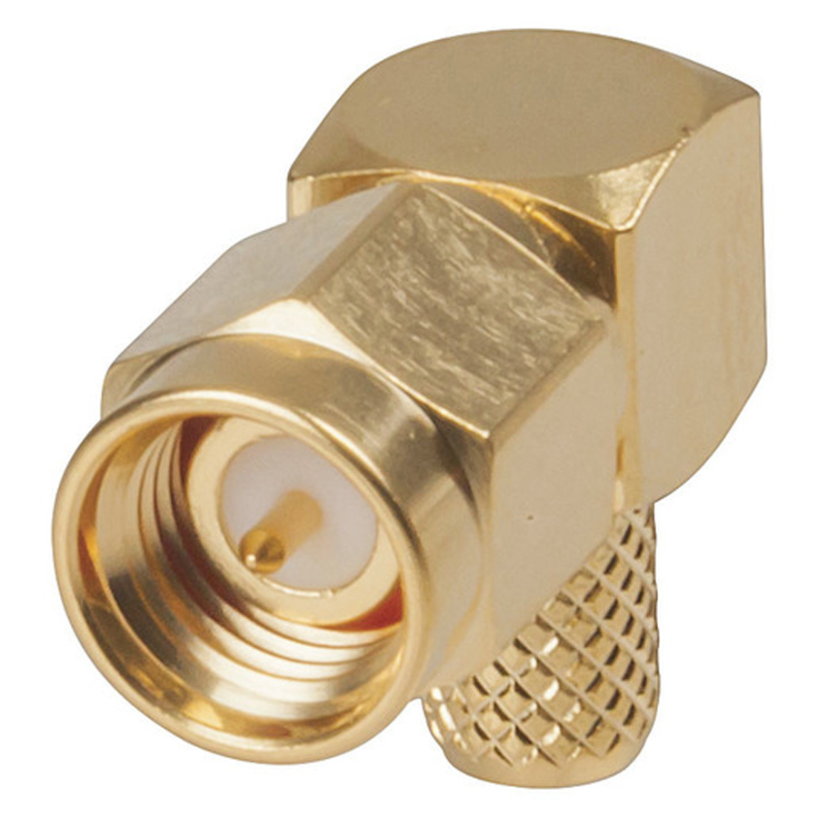 Right Angle Crimp RG58-U SMA RF Plug 