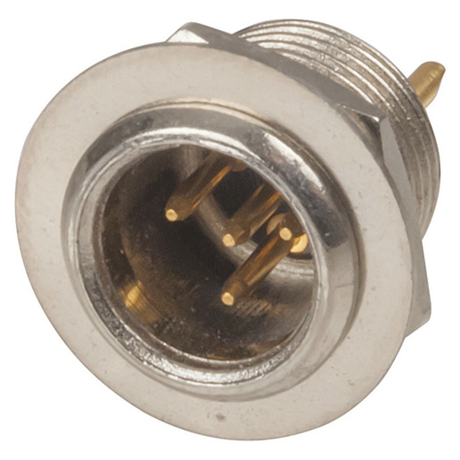 4 Pin Chassis Male Mini XLR Style Connector 