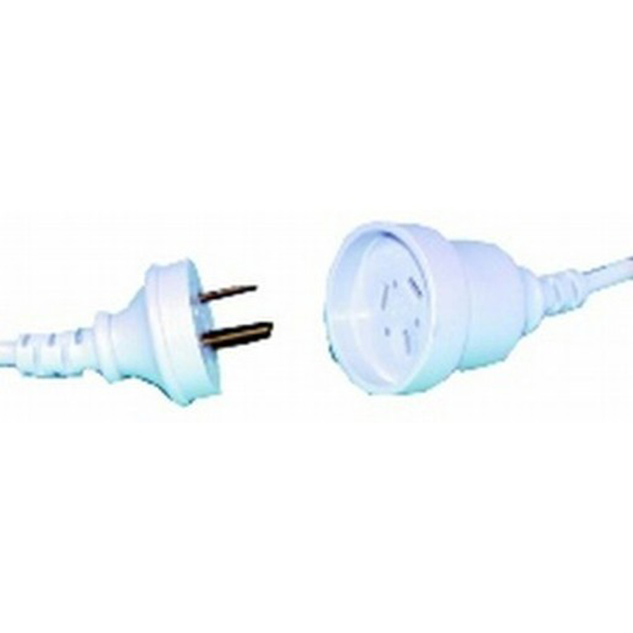 10m White Mains Extension Cable 