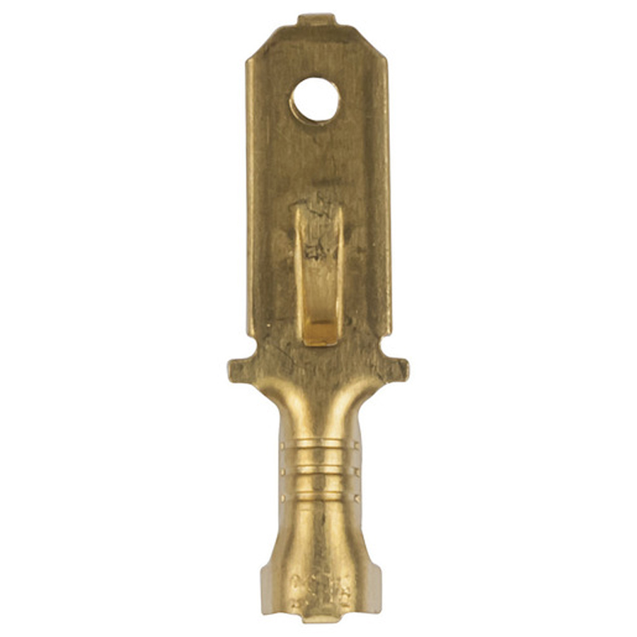 Spade Plug 6.3mm Pk 10 