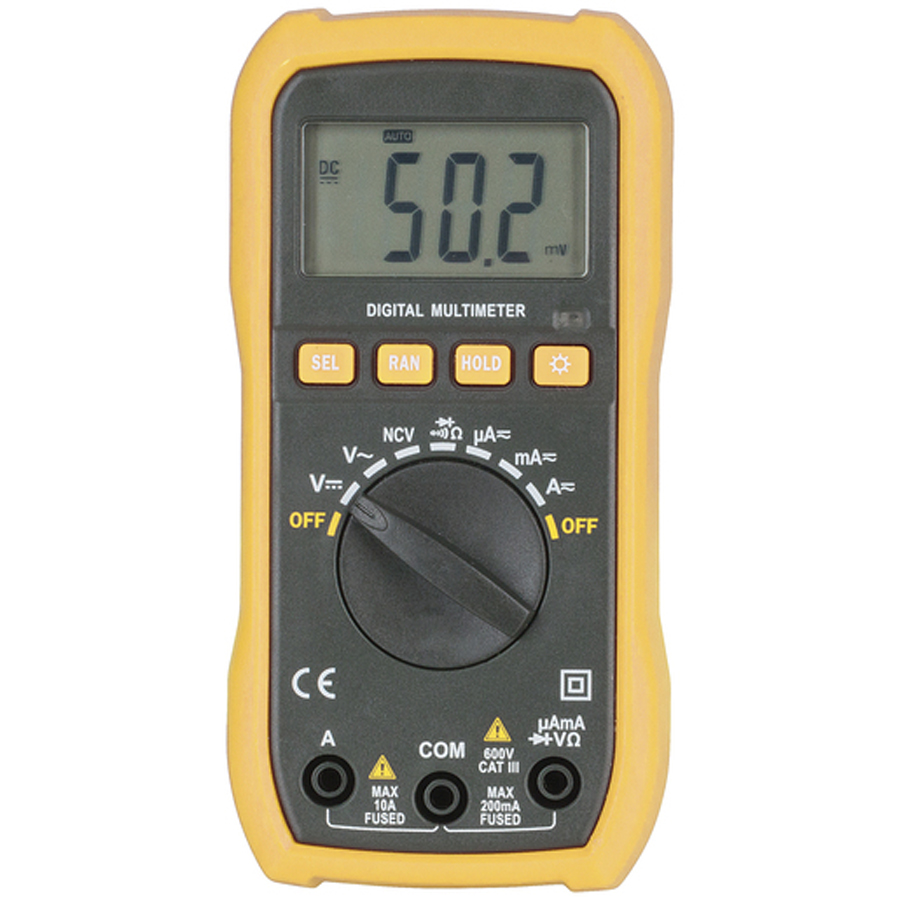 Economy Autorange Multimeter with Non-Contact Voltage Sensor 