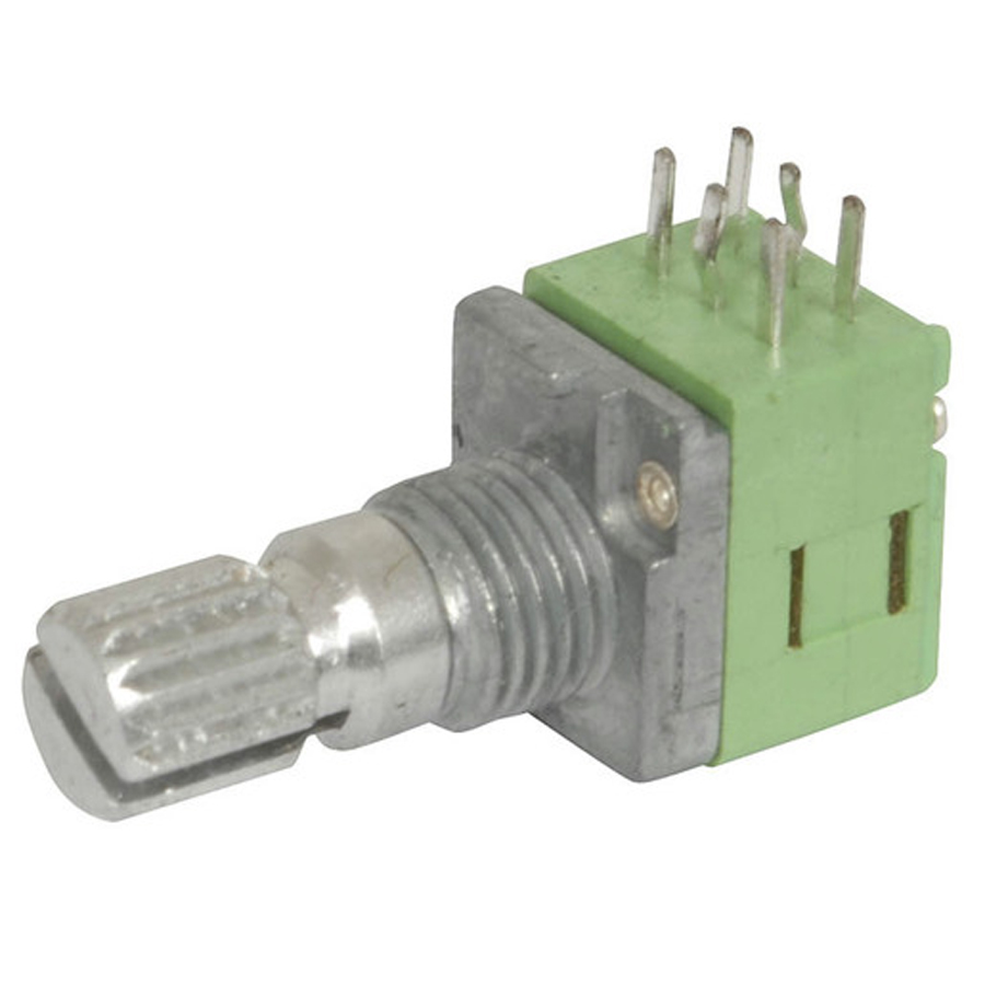 50k Ohm Logarithmic (A) Double Gang 9mm Potentiometer 