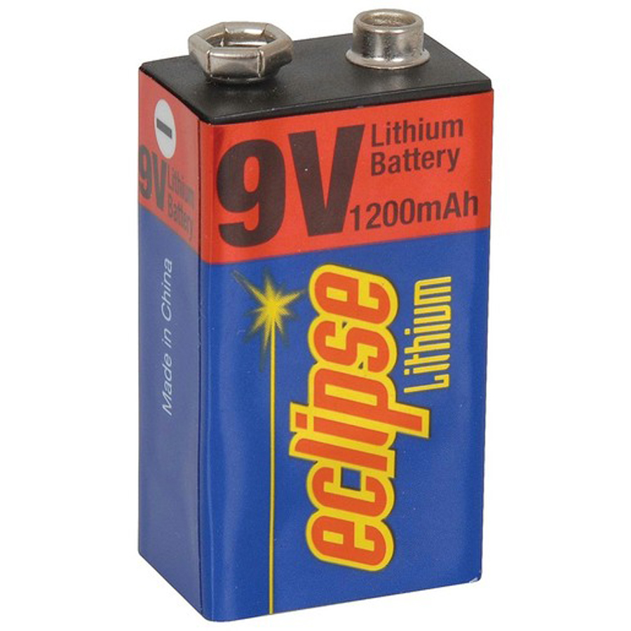 Lithium 9V Battery 1200mAh Eclipse 