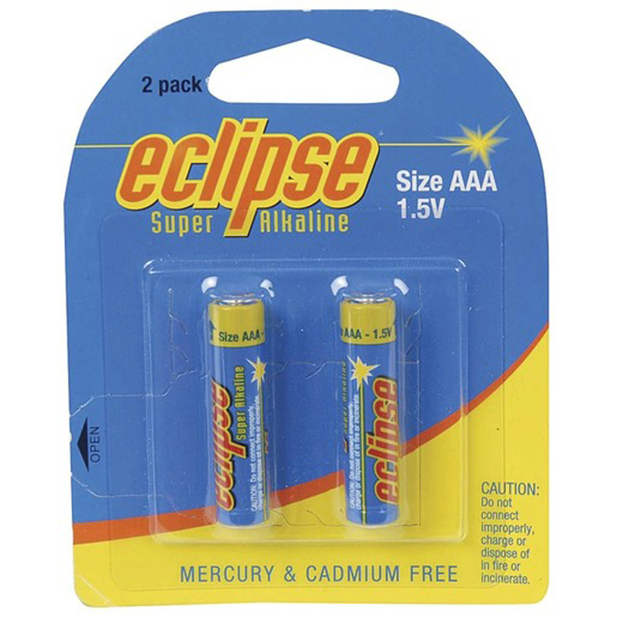 Eclipse AAA Alkaline Batteries - Pack of 2 
