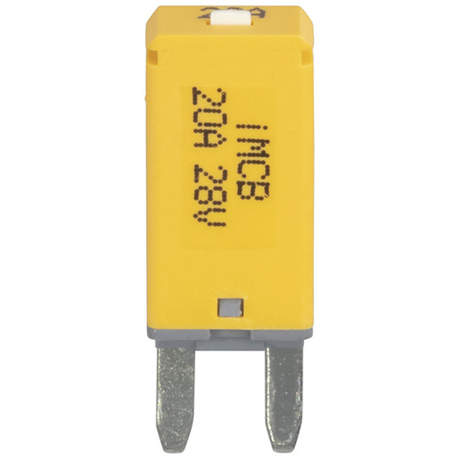 Mini Blade Circuit Breaker 20A - Manual Reset 