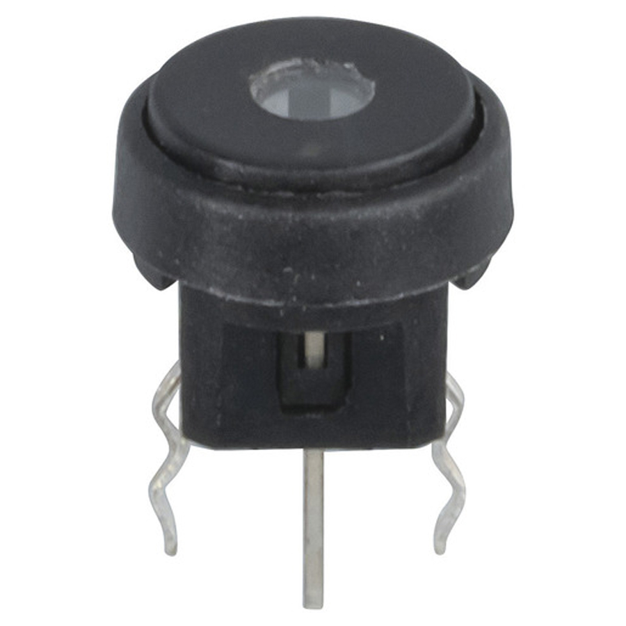 SPST PCB Mount Tactile Switch with Red LED 