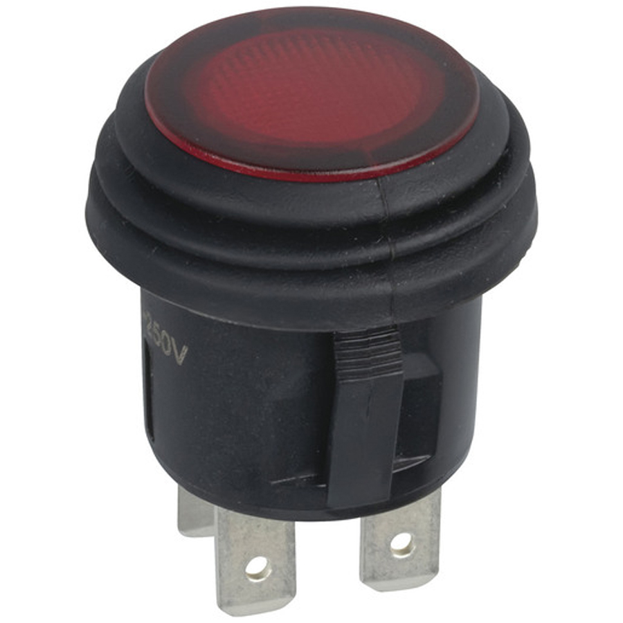 Pushbutton Switch 6A@250VAC IP56 with Neon Illumincation 