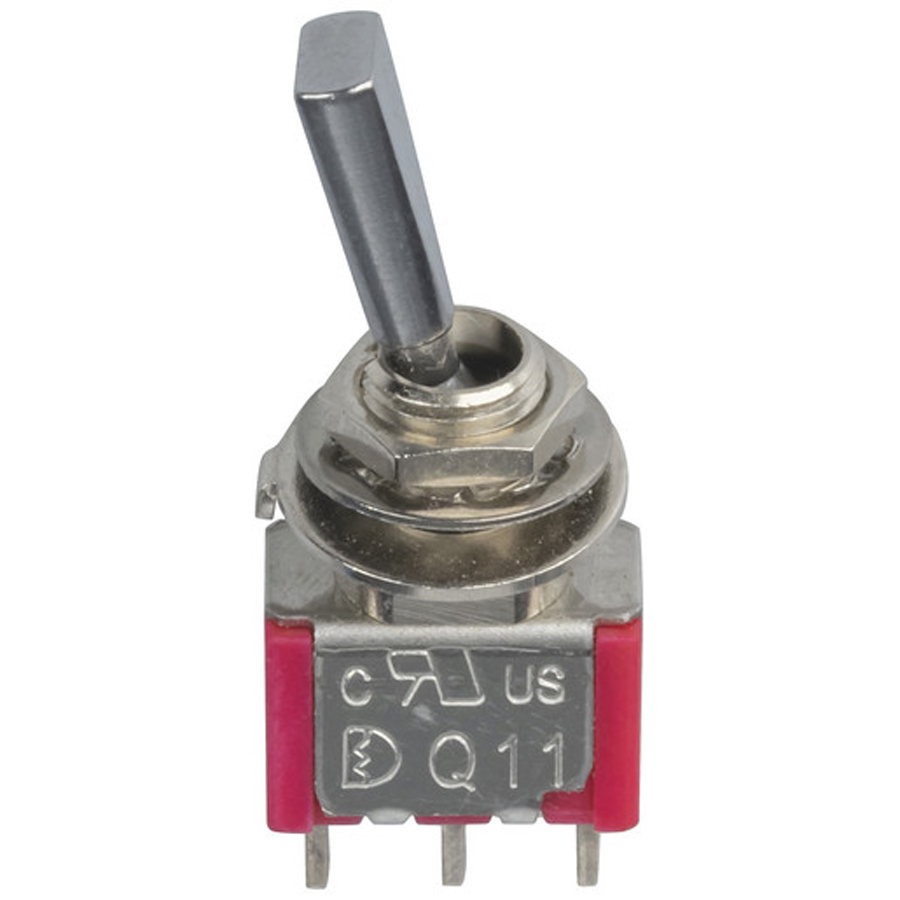 SPDT Flattened Actuator Mini Toggle Switch 