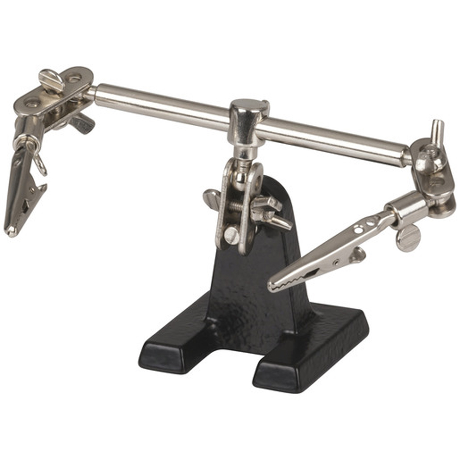 Third Hand PCB Holder Tool with 2 Clips and Heavy Base 