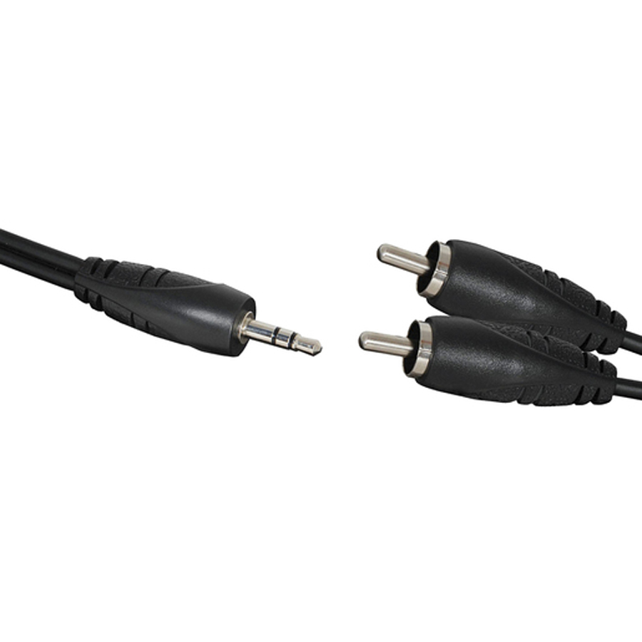 Audio Cable Stereo 3.5mm Plug to 2 x RCA Plug 