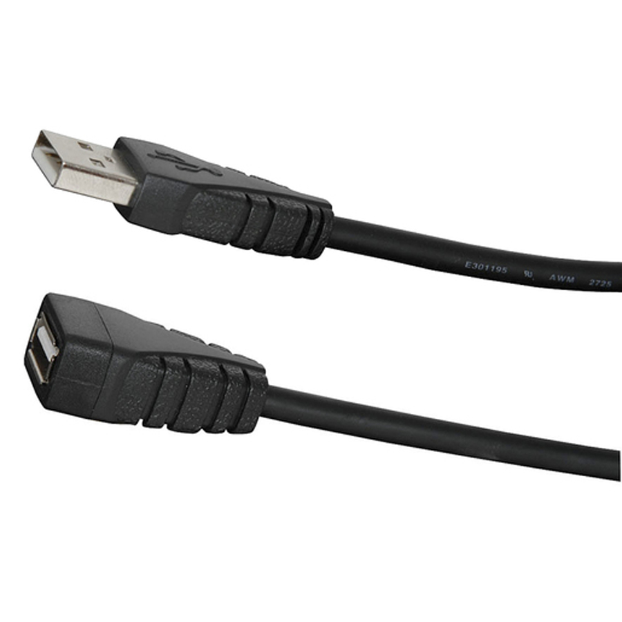 0.5m USB 2.0 A Male to USB A Female, 5 Pack 