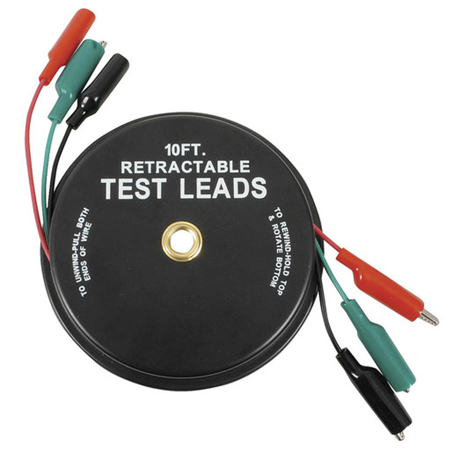 Retractable 3m Alligator Test Cable Set 
