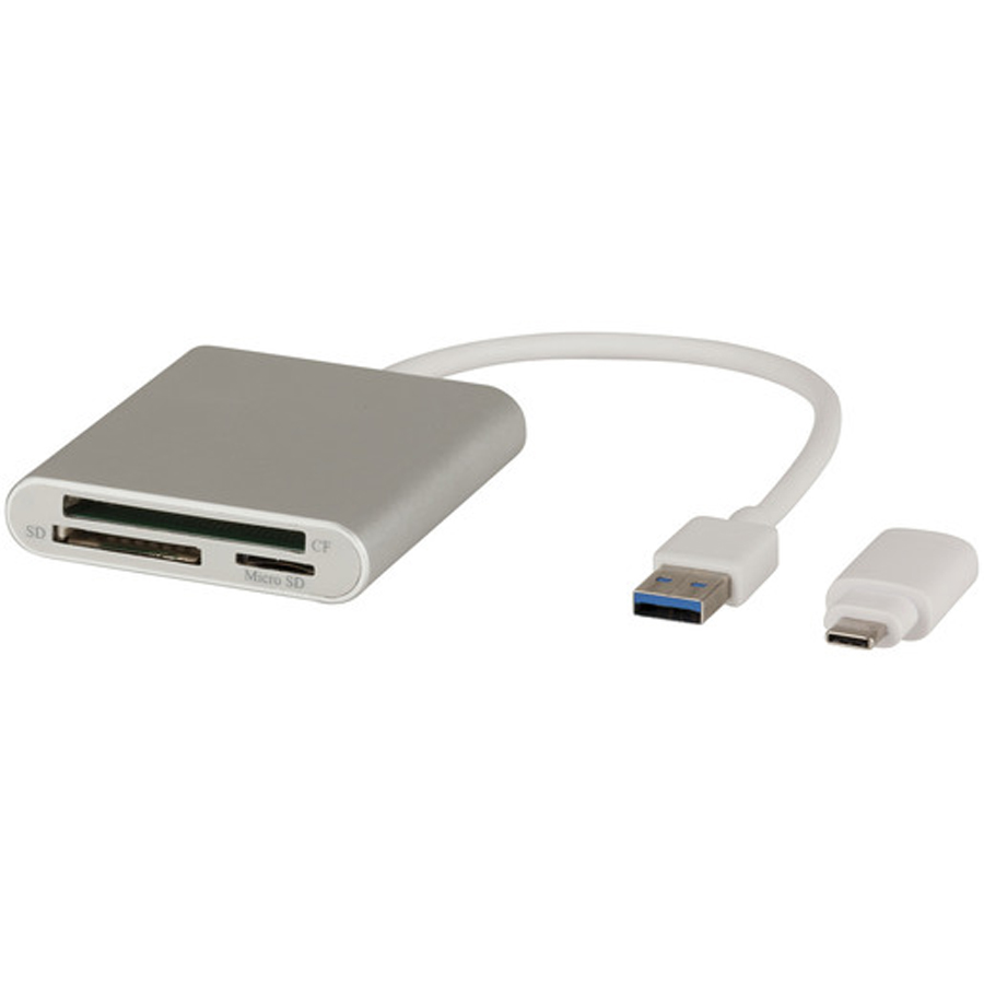 USB 3.0 Multi Card Reader with Type-C Adaptor 
