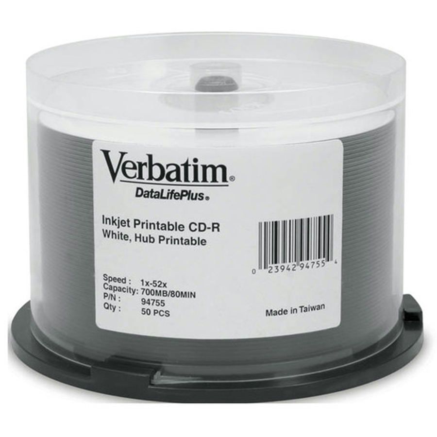 Verbatim (P-Cyanine) CD-R 80min700MB 50 Pack Spindle 52x 